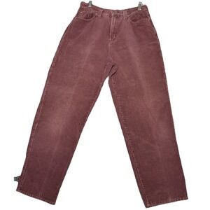 Vtg Essentials Dusty Rose Women's corduroy Pants Women's Size 10 Wide Wale 90s